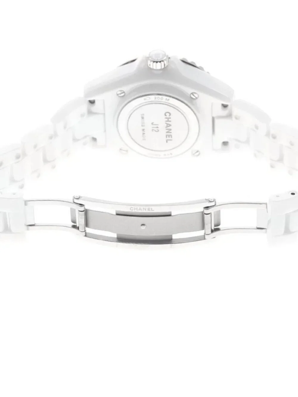 CHANEL J12 phantom H6345 White Ceramic white Dial Quartz Ladies Watch_965989